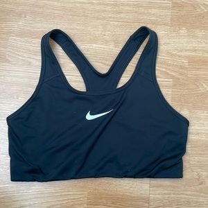 Black Nike sports bra